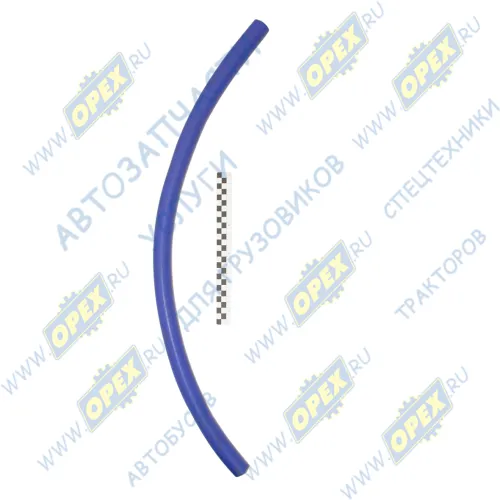 ШО-25/35 Шланг ШО (патрубок) ф25х32 силикон (1 метр); ф25х35 отопителя синий (армированный 2 нити) воздух, вода CARUM