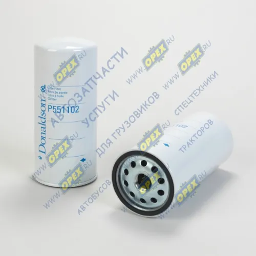P551102 Фильтр масляный (навинчиваемый) A=108 B=104 C=93 H=260 G=1 1/8-16 UN UGV=1,00 RSV=1 МАЗ, Iveco IVECO Euroclass (1993-2020), RVI LCV (1970-2020), VOLVO; W 11 102/7 Donaldson