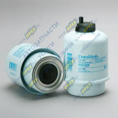 P551429 Фильтр топливный A=83 B=69 H=136 СО СЛИВОМ INGERSOLL-RAND / JOHN DEERE / SDMO / GEHL / LIEBHERR; WK 8141 83х69 H=135 Donaldson