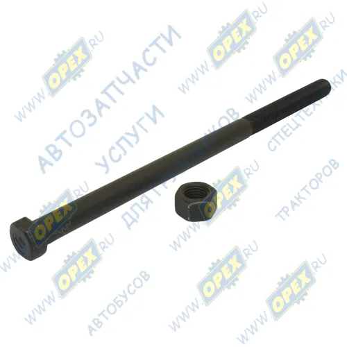 2913106-T1100 Болт С/И М16х300х2 Р=110 кругл. головка 2 лыски рессоры задней центральный в сб. с гайкой DONG FENG DONGFENG