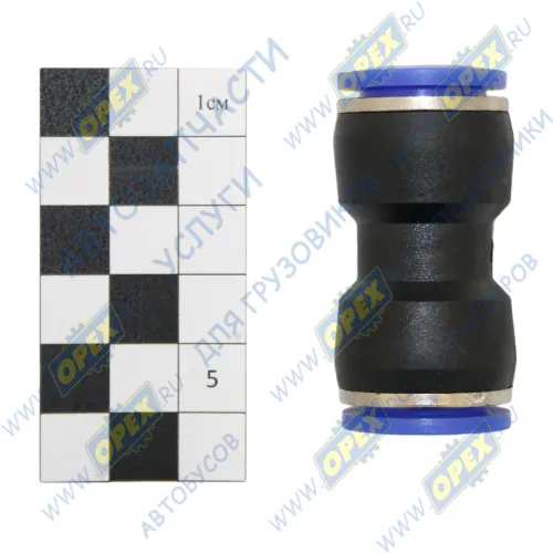 PUC 14 Фитинг (штуцер) прямой; трубка ф14/ф14мм (цанга) DZC1