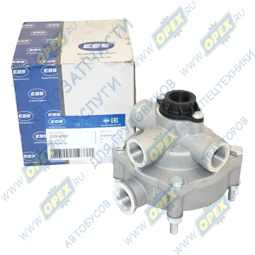 23.01.4007 Клапан ускорительный Maх 10 bar; порты: 1,2,3,4= M22х1.5 EBS