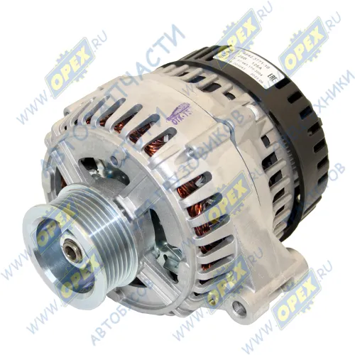 4542.3771-10 Генератор 28в КАМАЗ (ЕВРО-3,4) поликл.шкив 6руч. KAMAZ 65222 11.76L Euro-3 [740.63-400]; 125А ELTRA