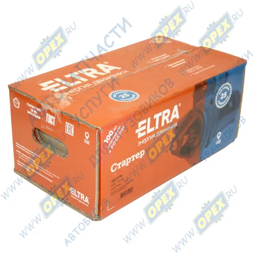 1852.3778000 Стартер 24В z=10 МАЗ,УРАЛ дв.ЯМЗ-236,238 Евро-2,3; 7.5кВт редукторный ELTRA