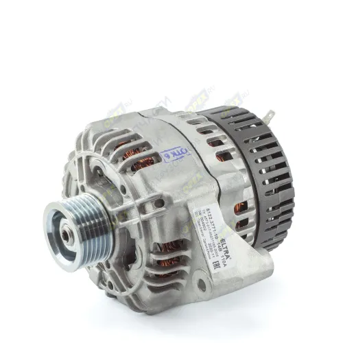 5122.3771-10 Генератор 14в ГАЗ с дв.ЗМЗ-405.10, 406.10, 40524.10, УАЗ с дв. 409.10. (поликлин.ремень); 110А ELTRA