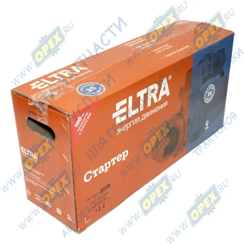 2501.3708000-21 Стартер 24в МАЗ, УРАЛ дв.ЯМЗ-236, 238, 656, 658, 7511 ЕВРО-2, 3 z=10 (крепление хомутом); 8,2кВт ELTRA