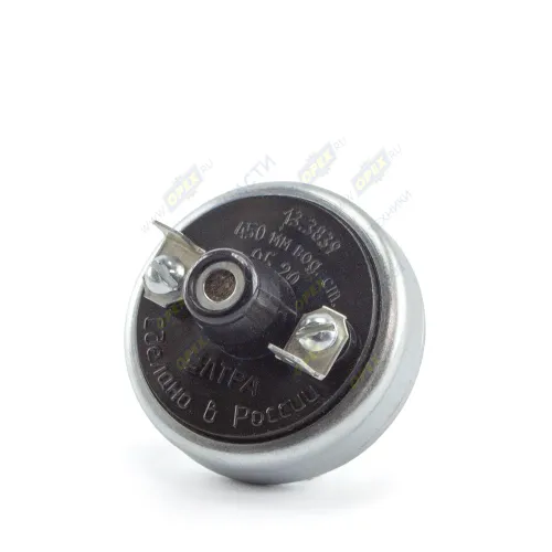 13.3839600 Датчик засоренности возд.фильтра; Урал,ГАЗ,КамАЗ,ЗИЛ,ЧТЗ (450мм.рт.ст.)(металл) 2 плоские клеммы ELTRA1