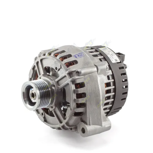 4512.3771 Генератор 28в МАЗ, УРАЛ (дв. ЯМЗ-658 ЕВРО-2,3) поликлин.шкив 6 ручьев (а/м до 2009г.в.) один кронштейн; 80А ELTRA