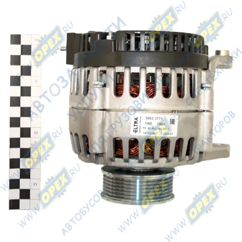3062.3771 Генератор 14в ГАЗон НЕКСТ (NEXT) дв.ЯМЗ-5344 шкив 6 ручьев; 140А ELTRA2