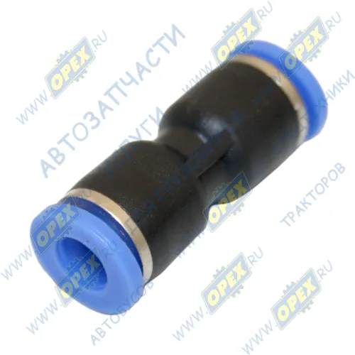 01038E Фитинг (штуцер) прямой; трубка ф5/ф5мм (цанга) Exovo