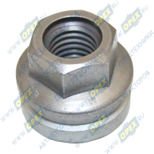 39371 Гайка С/И М14х2 h=25 К=21 с упорной шайбой болта колесного (шпильки) Ford Transit 00> FeBi