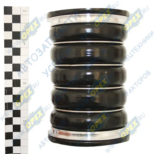 44696 Шланг (патрубок) ф82х92 L=180 (гофр. в метал. кольц.) интеркулера FH 12 2001-2005, FH 16 2003-, FM 9 2001-2005, FM 12 2001-2005, VOLVO B12 (1992-2020) FeBi1