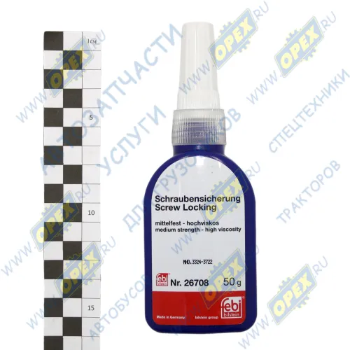 26708 Фиксатор резьбы (средней фиксации) удаляемый 50мл; синий FeBi1