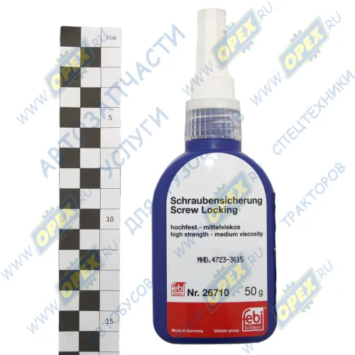 26710 Фиксатор резьбы (сильной фиксации) неудаляемый 50мл; зеленый FeBi1