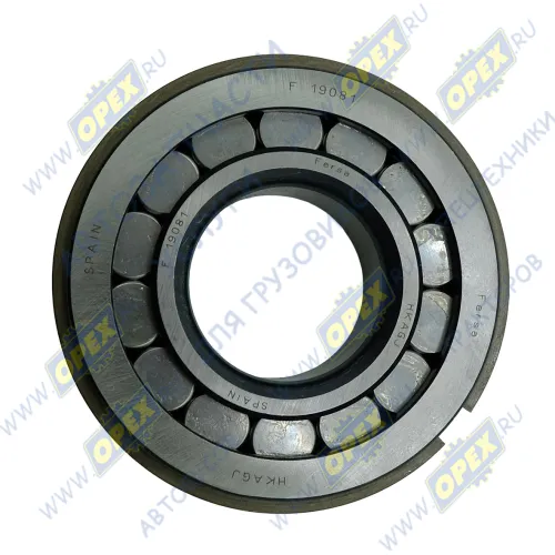 F 19081 Подшипник 45х100х31 ролик. радиал.1-ряд. (внутр. обойма подвиж. с буртом с проточ. под стопор. кольцо) Fersa