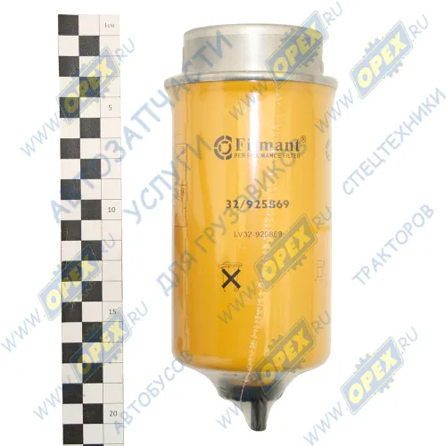 32-925869 Фильтр топливный A=88 B=69 H=196 dпос.=29 сепаратора со сливом Ford Transit 2.2TDCi-3.1TDCi 06> CLAAS, JOHN DEERE; P551435 FS19906 Filmant2