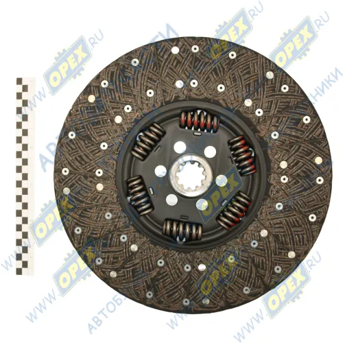 000 001 501 Диск сцепления ведомый ф362 шлиц=10 фшлица=38х6 hступ=45 MAN, МАЗ-4370,ПАЗ,ГАЗ-33106,Валдай,ГАЗон Некст (дв.Cummins 3.6) MAN Bus (1970-2020); 1878001501 FLRS1