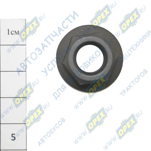 3903210 Гайка DIN6923 M12x1,75 h=12 К=18 фланцевая КАМАЗ дв.Cummins крепления возд. компрессора, генератора (EQB DAF LCV (1970-2020), SCANIA N Bus (2004-2020) Foton1