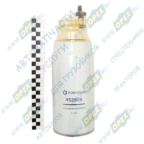 PL-4201X Фильтр топливный сепаратор A=108 H=230 G=1-14 UNS F=S80X3 с колбой DAF CF75/85 XF95/105/MAN; с колбой FUERDUN1