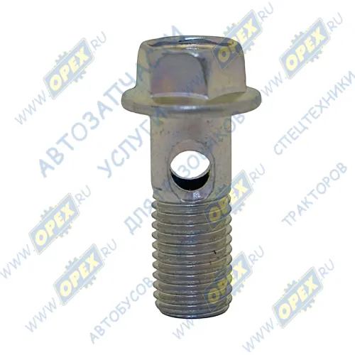 .BBL1199 Болт-штуцер М10х26х1,25 Р=16 К=12 скв. отв. ф5 фланцевый шланга подачи масла к ТКР турбокомпрессору ГАЗель Бизнес дв.Камминз G-PART