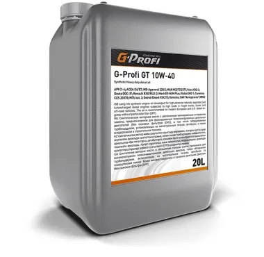 253130115 Масло моторное SAE 10w40 синтетика (грузовые) (20л); G-Profi GT GAZPROMNEFT
