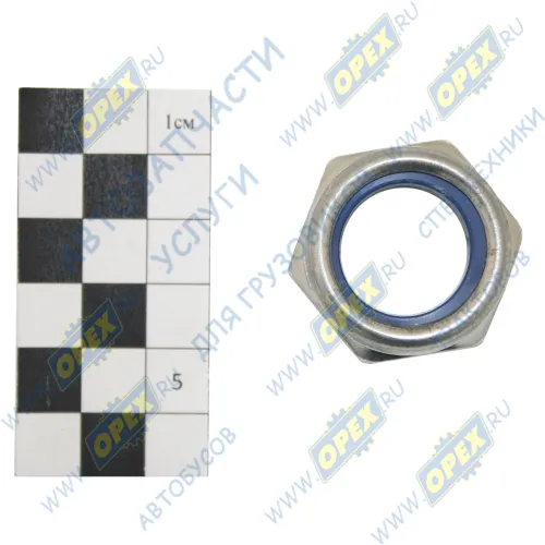 30.0091 Гайка DIN985 М22х2,5 h=20 К=32 самокотр. с нейлоновым кольцом Scania GEparts1