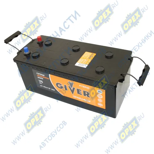 6СТ-190-ОП Аккумулятор (АКБ) 3-обр.полярность 190 а/ч; 514х223х220 1250А GIVER