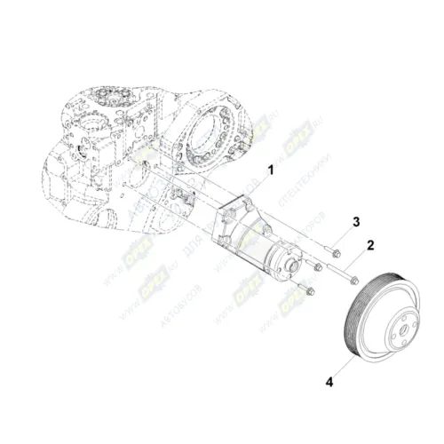 0506 Шкив вентилятора ГАЗ-33106,Валдай (дв.Cummins 3.8) HAFFEN