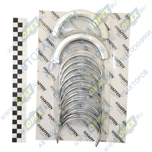 10027 Вкладыш коренной НОМ (дв.Cummins ISBe,ISDe) комплект (6+6+2 упорных) HAFFEN1