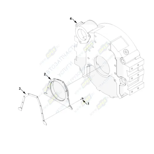 10088 Прокладка крышки заднего сальника коленвала CUMMINS ISLe HAFFEN1