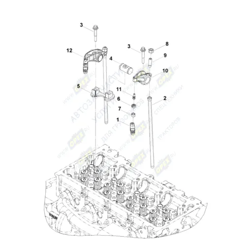 0720 Держатель гнезда коромысел Cummins ISF 2.8 HAFFEN2