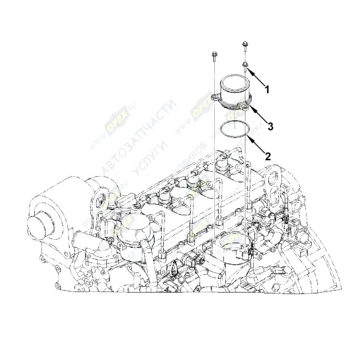 0413 Кольцо (РТИ) круг.сеч. 064-070-29 ГОСТ-9833 уплотнительное дв.Камминз трубки слива масла с ТКР HAFFEN1
