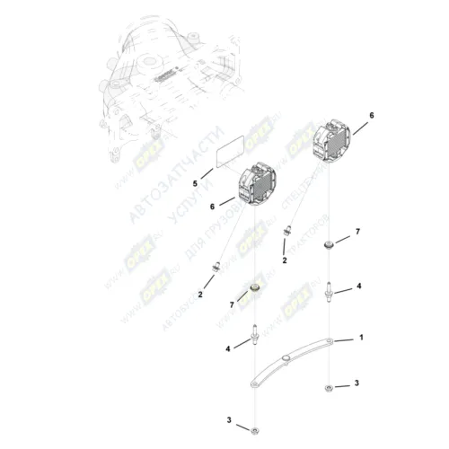 0334 Подогреватель (12В) надувочного воздуха Cummins ISF 2.8/3.8; 5289774 HAFFEN3
