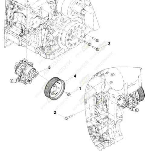 0144 Шкив насоса ГУР Газель Бизнес,Некст (дв.Cummins) Евро-4 GAZ GAZ elle Business ISF 2.8 (CUMMINS) 2010-/ FOTON ISF 2.8 (CUMMINS)/ KAMAZ 4310 HAFFEN3