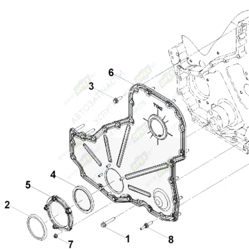 0576 Сальник 75х93х10 коленвала передний КАМАЗ дв. Cummins L, QSL, ISLe HAFFEN2