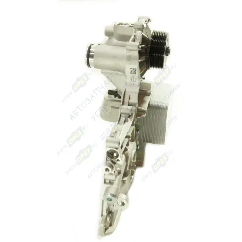 0284 Крышка двигателя передняя Газель (дв.Cummins ISF 2.8 Евро-4) в сборе с масл.насосом,насосом вод.,маслоохладителем HAFFEN1