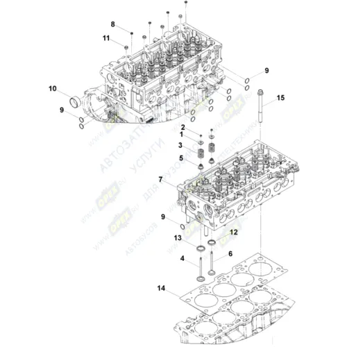 0119 Прокладка ГБЦ; Cummins ISF2.8 (Foton,Газель Бизнес,Некст,ПАЗ) HAFFEN1