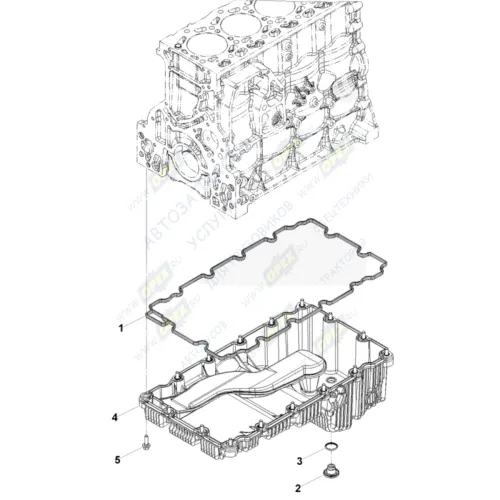 0194/2 Прокладка РТИ С/Ф; 650х190 без отверст., поддона картера Газель Бизнес,Некст (дв.Cummins 2.8) Фотон HAFFEN1