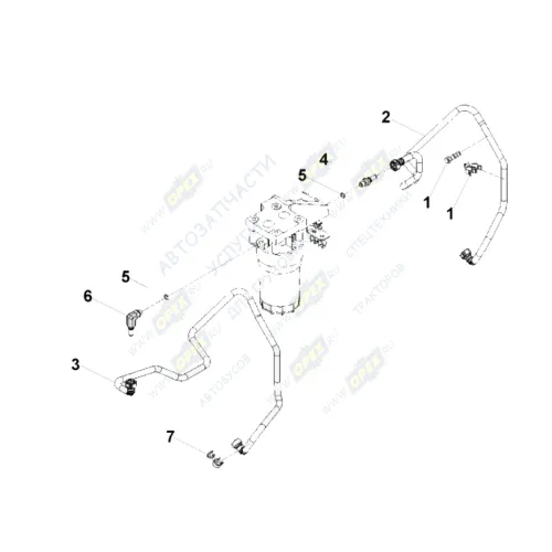 0075 Кольцо (РТИ) круг.сеч. 010-014-20 ГОСТ-9833-73 уплотнительное (Трубопроводы турбонагнетателя) Cummins ISF3.8 HAFFEN1