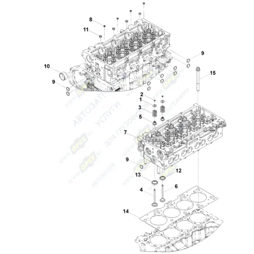 0495 Седло впускного клапана Газель (дв.Cummins ISF 2.8L) HAFFEN2