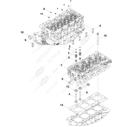 0496 Седло клапана выпускного Газель (дв.Cummins ISF2.8) HAFFEN2