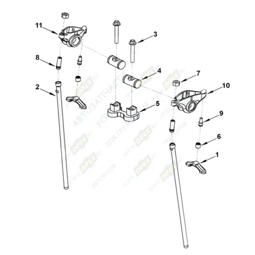 0464 Перемычка коромысла клапанов Cummins ISBe HAFFEN2