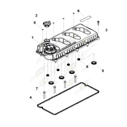 0378 Пробка (крышка) маслозаливной горловины Газель Бизнес,Некст (дв.Cummins ISF 2,8) HAFFEN3