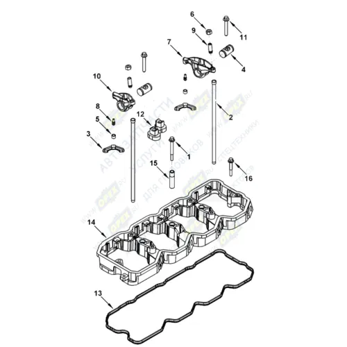 0110 Прокладка под рамку крышки клапана КАМАЗ, ПАЗ дв. Cummins 4ISBe; (аналог 4899230) HAFFEN1