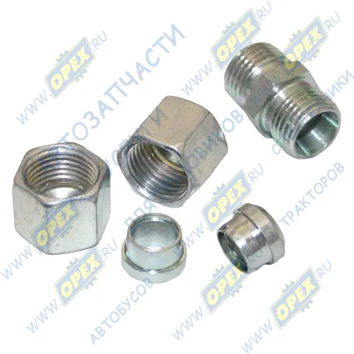 03210310102 Фитинг (штуцер) прямой; трубка ф10/ф10х1мм (гайка) разборный Haldex