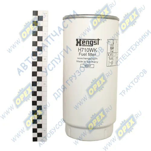 H710WK Фильтр топливный сепаратора A=108 H=230 G=1-14 UNS F=S80X3 без колбы DAF CF75/85 XF95/105/MAN MAN Bus (1970-2020); без колбы Hengst1