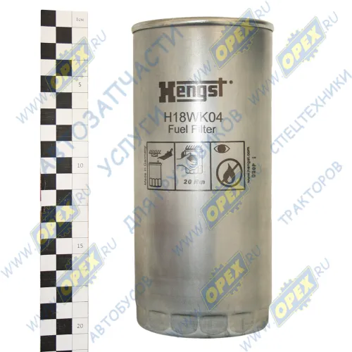 H18WK04 Фильтр топливный A=93 B=62 C=71 H=212 M16х1.5 DAF FT95/ VanHool DAF LCV (1970-2020), MAN LCV (1970-2020); WK 962/4 Hengst2