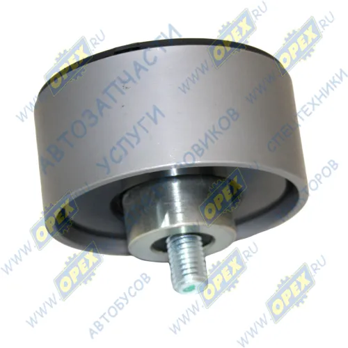 082V95800-0001 Ролик паразитный приводного ремня ф74 h=34 (в сб. втулк. болт М10)  Sitrak 202V95800-6098 Howo