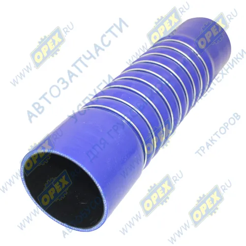 YG9625530058 Шланг (патрубок) ф90х100/ф100х110 L=400 (гофр. в метал. кольц.) интеркулера выпускной HOWO T5G / SITRAK C7H Howo