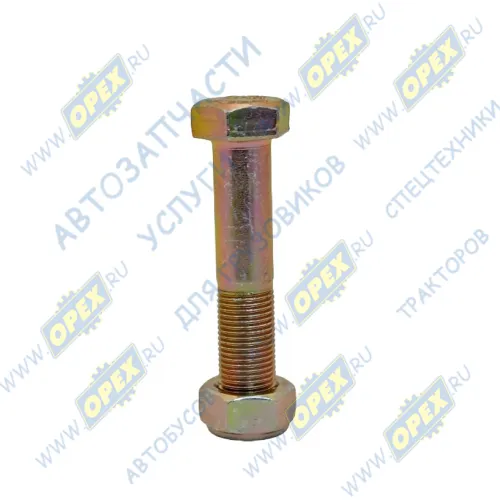 199012680009 Болт ГОСТ-7798 М16х90х1,5 Р=40 К=24 в сб. с гайкой амортизатора нижний Howo